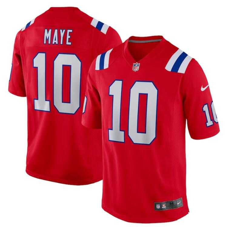 Men & Women & Youth New England Patriots #10 Drake Maye Nike Red Alternate Vapor Limited Jersey,We sell and wholesale Men & Women & Youth New England Patriots #10 Drake Maye Nike Red Alternate Vapor Limited Jersey on line form chian!